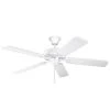 AirPro Builder 52 in. Indoor White Coastal Ceiling Fan by Progress Lighting -Progress Lighting Shop white progress lighting ceiling fans without lights p2501 30w 64 1000