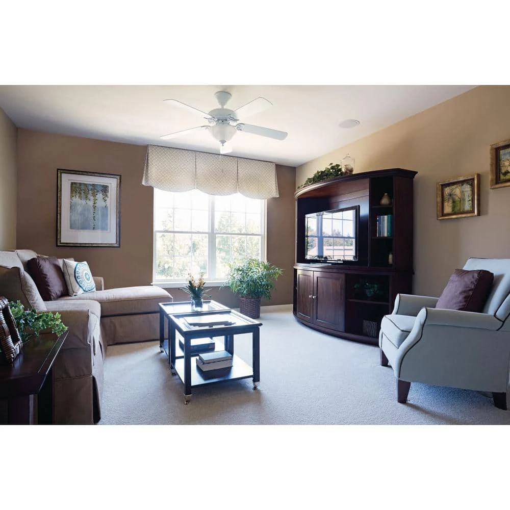 AirPro Builder 52 in. Indoor White Coastal Ceiling Fan by Progress Lighting 4 AirPro Builder 52 in. Indoor White Coastal Ceiling Fan by Progress Lighting - Image 2