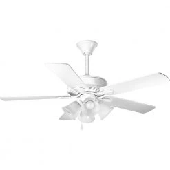 AirPro Performance 52 in. Indoor White Coastal Ceiling Fan by Progress Lighting 17 AirPro Performance 52 in. Indoor White Coastal Ceiling Fan by Progress Lighting -Progress Lighting Shop white progress lighting ceiling fans without lights p2503 30w 1d 1000