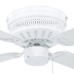 AirPro Hugger 42 in. Indoor White Ceiling Fan by Progress Lighting -Progress Lighting Shop white progress lighting ceiling fans without lights p2524 30 40 1000