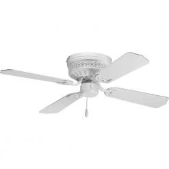 AirPro Hugger 42 in. Indoor White Ceiling Fan by Progress Lighting -Progress Lighting Shop white progress lighting ceiling fans without lights p2524 30 a0 1000