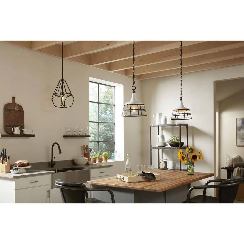 Bastille 1-Light White Pendant by Progress Lighting 10 Bastille 1-Light White Pendant by Progress Lighting - Image 8