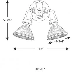 2-Light Outdoor White Flood Light by Progress Lighting -Progress Lighting Shop white progress lighting flood lights p5207 30 4f 1000