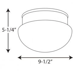 2-Light White Flush Mount with White Glass by Progress Lighting -Progress Lighting Shop white progress lighting flush mount lights p3410 30 31 1000