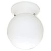 White 1-Light Flush Mount with White Glass by Progress Lighting -Progress Lighting Shop white progress lighting flush mount lights p3605 30 64 1000