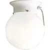 1-Light White Flushmount by Progress Lighting