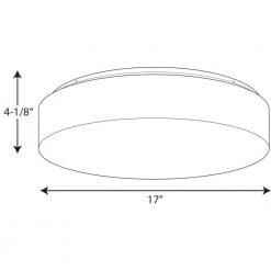 Drums and Clouds Collection 28-Watt White Integrated LED Flush Mount by Progress Lighting -Progress Lighting Shop white progress lighting flush mount lights p730003 030 30 31 1000