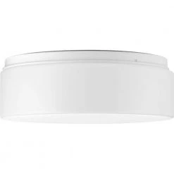 11 in. LED Drums 21-Watt White Integrated LED Flush Mount for Garage and Pantry by Progress Lighting -Progress Lighting Shop white progress lighting flush mount lights p730005 030 30 c3 1000