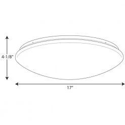 Drums and Clouds Collection 28-Watt White Integrated LED Flush Mount by Progress Lighting -Progress Lighting Shop white progress lighting flush mount lights p730007 030 30 31 1000