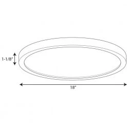 Edgelit 14 in. White Integrated LED Flush Mount by Progress Lighting -Progress Lighting Shop white progress lighting flush mount lights p810017 030 30 c3 1000