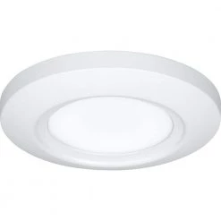 Emblem Collection 5-1/2 in. Slim-Line White Low Profile Integrated LED Surface Flush Mount by Progress Lighting