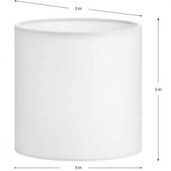 Elara White Linen Fabric Accessory Shade by Progress Lighting -Progress Lighting Shop white progress lighting globes shades p860059 000 1f 1000