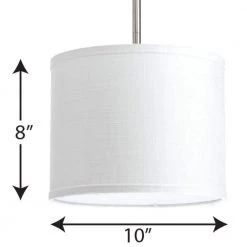 Markor Collection Summer Linen Fabric Accessory Shade by Progress Lighting -Progress Lighting Shop white progress lighting globes shades p8828 30 4f 1000