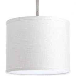 Markor Collection Summer Linen Fabric Accessory Shade by Progress Lighting -Progress Lighting Shop white progress lighting globes shades p8828 30 66 1000