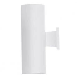 Cylinder Collection 5" White Modern Outdoor Wall Lantern Cylinder Light Up and Down Light Output by Progress Lighting 15 Cylinder Collection 5" White Modern Outdoor Wall Lantern Cylinder Light Up and Down Light Output by Progress Lighting -Progress Lighting Shop white progress lighting outdoor sconces p5675 30 66 1000