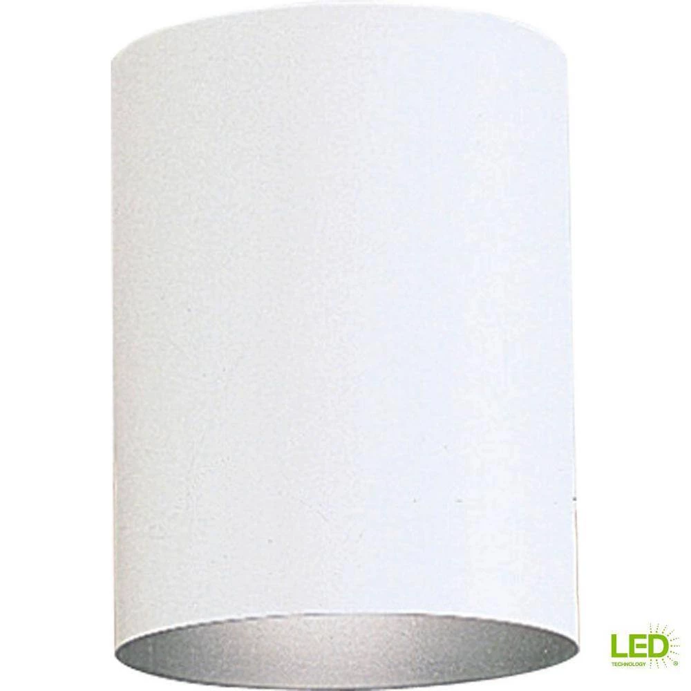 Cylinder Collection 5" White Modern Outdoor Ceiling Light by Progress Lighting 6 Cylinder Collection 5" White Modern Outdoor Ceiling Light by Progress Lighting - Image 4