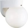 Polycarbonate Outdoor 1-Light White Acrylic Shade Modern Outdoor Wall Light by Progress Lighting -Progress Lighting Shop white progress lighting outdoor sconces p5813 30 64 1000