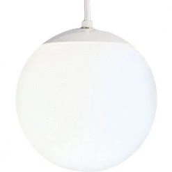 1-Light White Pendant with White Opal Glass by Progress Lighting