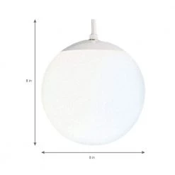 1-Light White Pendant with White Opal Glass by Progress Lighting -Progress Lighting Shop white progress lighting pendant lights p4401 29 66 1000