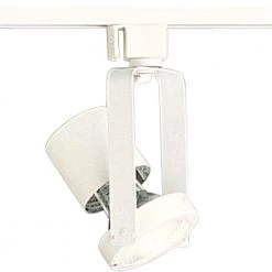 Alpha Trak 1-Light White Track Lighting Head by Progress Lighting