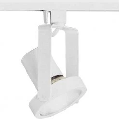 Alpha Trak Collection 1-Light White Track Lighting Head by Progress Lighting