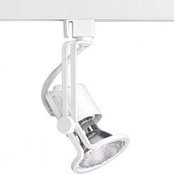 Alpha Trak Collection 1-Light White Track Lighting Head by Progress Lighting