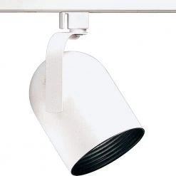 Alpha Trak Collection 1-Light White Track Lighting Head by Progress Lighting