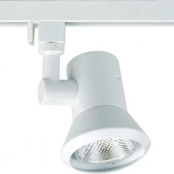 Alpha Trak 1-Light White Track Lighting Head by Progress Lighting