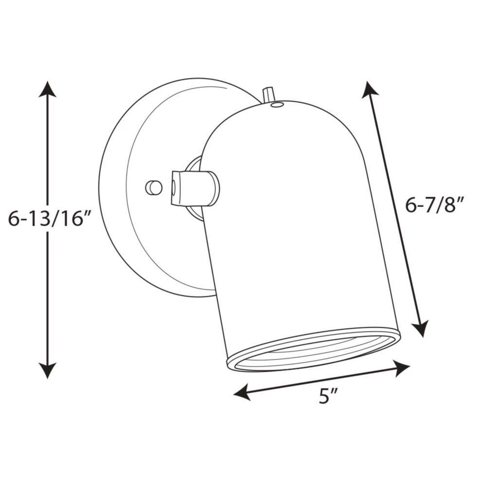 1-Light White Spotlight Fixture by Progress Lighting 4 1-Light White Spotlight Fixture by Progress Lighting - Image 2
