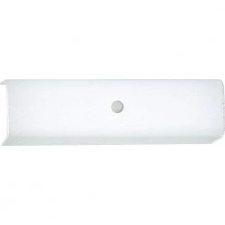 Channel Glass Collection 2-Light White White Glass Traditional Bath Vanity Light by Progress Lighting