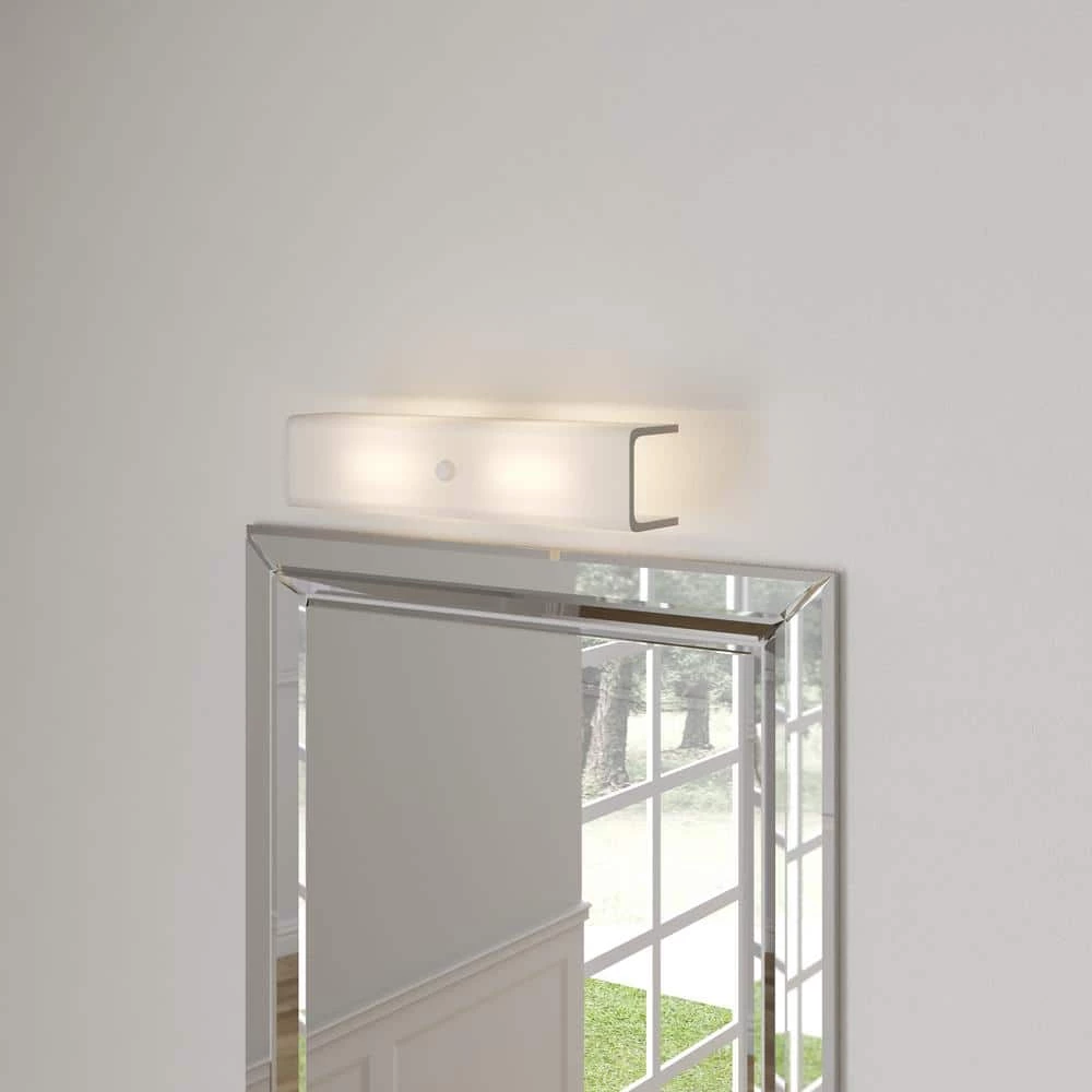Channel Glass Collection 2-Light White White Glass Traditional Bath Vanity Light by Progress Lighting 4 Channel Glass Collection 2-Light White White Glass Traditional Bath Vanity Light by Progress Lighting - Image 2