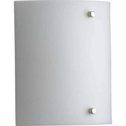 Curve LED Collection 1-Light White Opal Glass LED Modern Wall Light by Progress Lighting