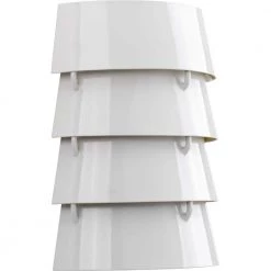 Jeffrey Alan Marks Point Dume Collection Surfrider White Wall Sconce by Progress Lighting