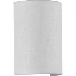 Inspire Collection 9-Watt White Linen LED Hallway Wall Sconce by Progress Lighting