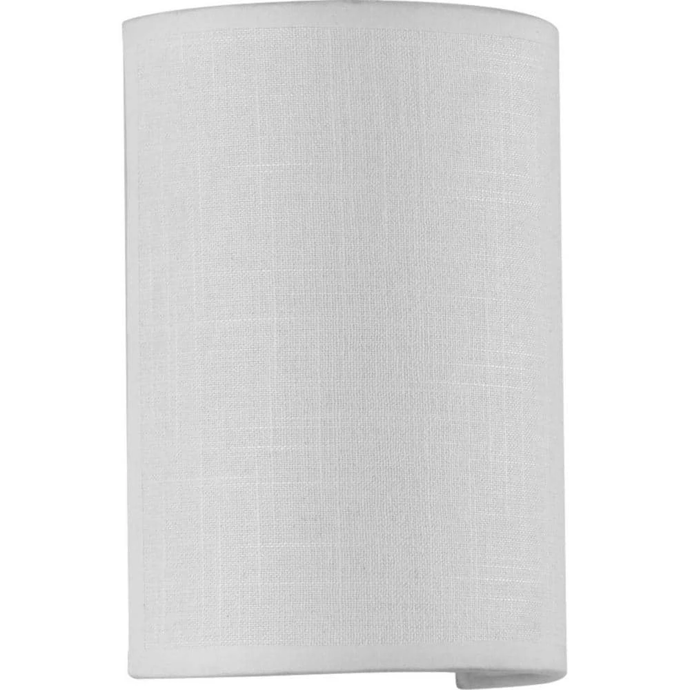 Inspire Collection 9-Watt White Linen LED Hallway Wall Sconce by Progress Lighting 3 Inspire Collection 9-Watt White Linen LED Hallway Wall Sconce by Progress Lighting