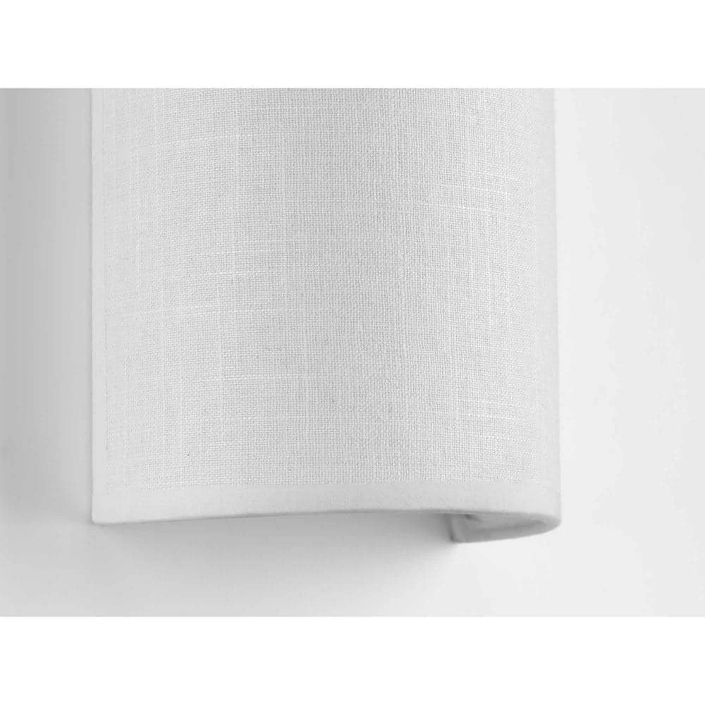 Inspire Collection 9-Watt White Linen LED Hallway Wall Sconce by Progress Lighting 4 Inspire Collection 9-Watt White Linen LED Hallway Wall Sconce by Progress Lighting - Image 2