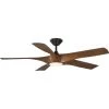 Vernal Collection 60 in. 5-Blade LED Indoor/Outdoor Woodgrain SMART Wifi DC Motor Transitional Ceiling Fan by Progress Lighting -Progress Lighting Shop woodgrain progress lighting ceiling fans with lights p250059 179 30 64 1000